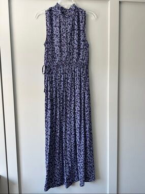 A new day Purple Floral Sleeveless Maxi Dress